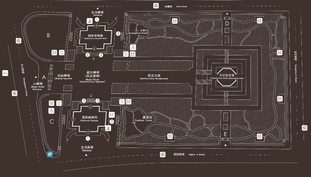 Chiang Kai Shek Memorial Hall Map