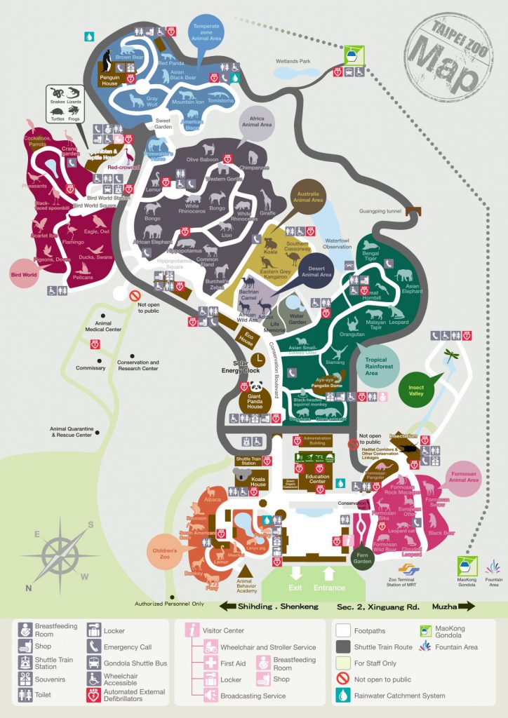 Taipei Zoo Map