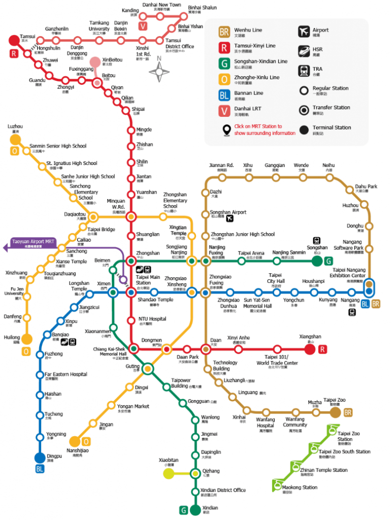 mrt map with travel time