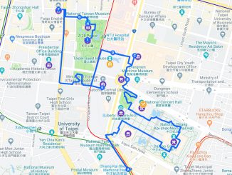 Taipei Walking Tour Map (Zhongzheng District)