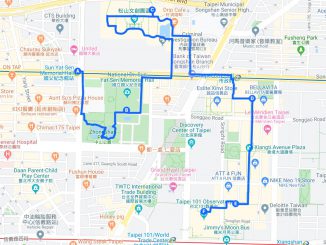 Walking Tour Map (Songshan Xinyi Route)