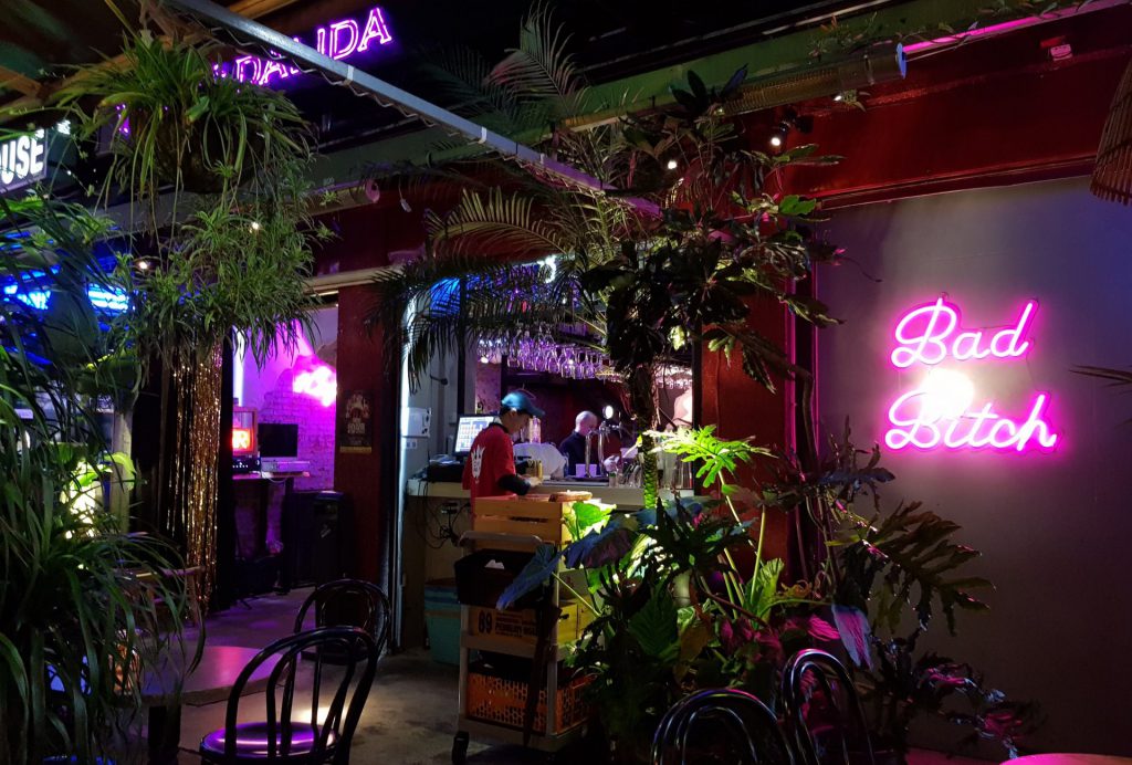 Vibrant Outdoor Drinking At Ximending, Outdoor Director Bar Stools Taiwan