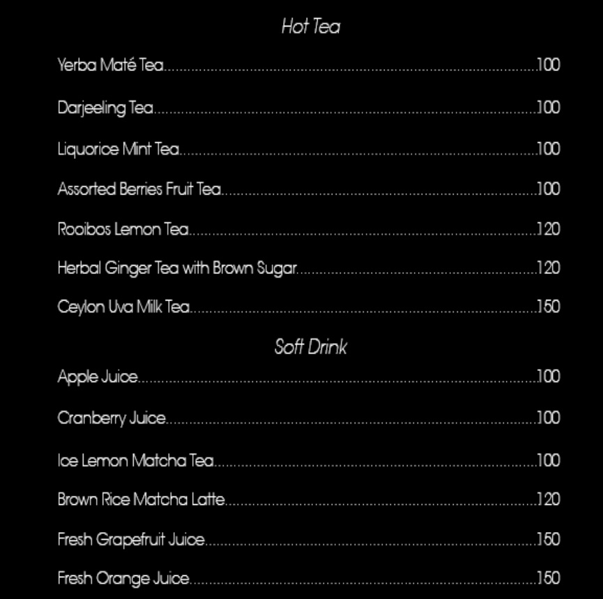 Woo Taipei Menu