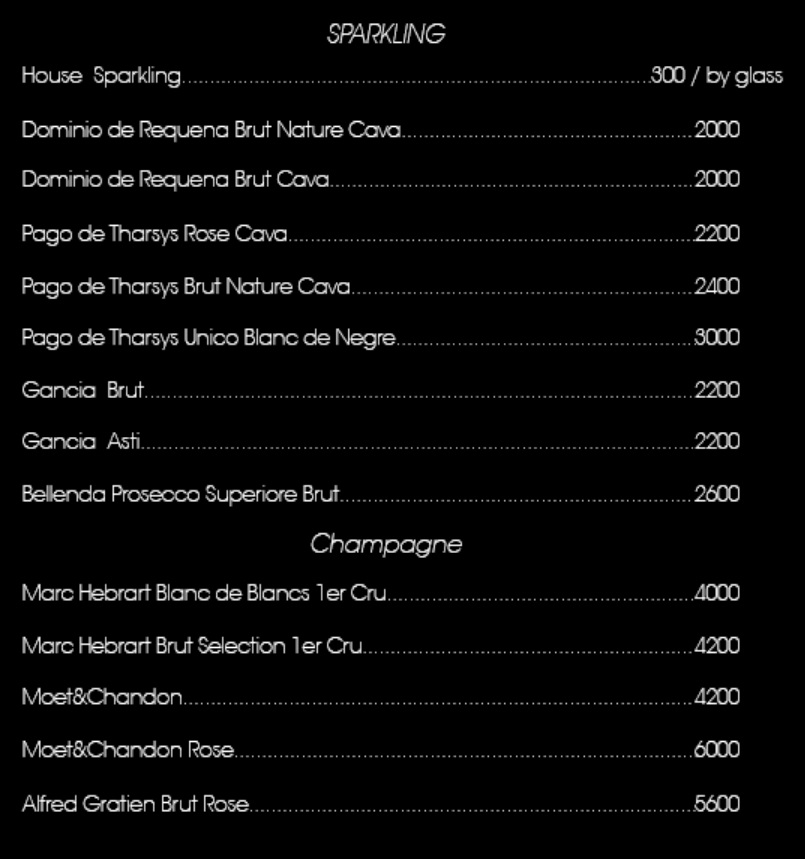 Woo Taipei Menu
